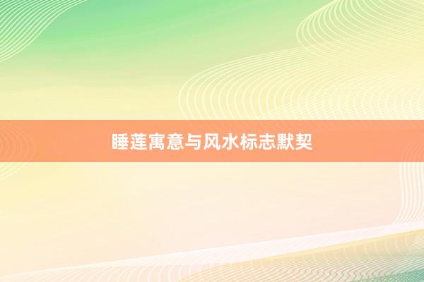 睡莲寓意与风水标志默契